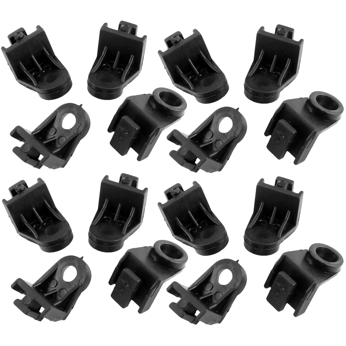 Electric Fan Radiator Installation Zip Tie Straps Corner Mounting Feet Kit 7