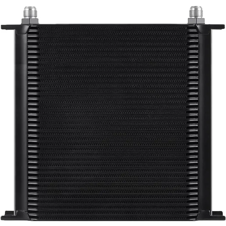 40 Row Aluminum 6An-10An Hose End Adapter Engine Transmission Oil Cooler 1