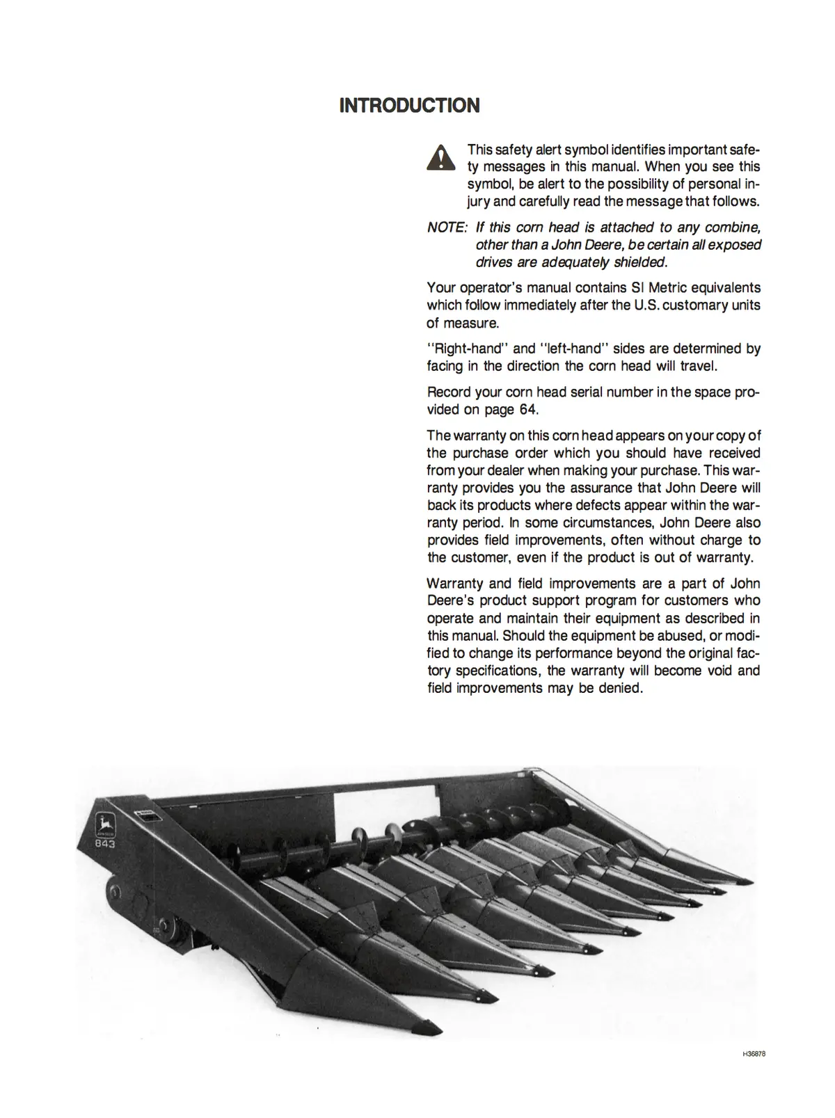 John Deere 40 Series Corn Heads - Operator's Manual 2
