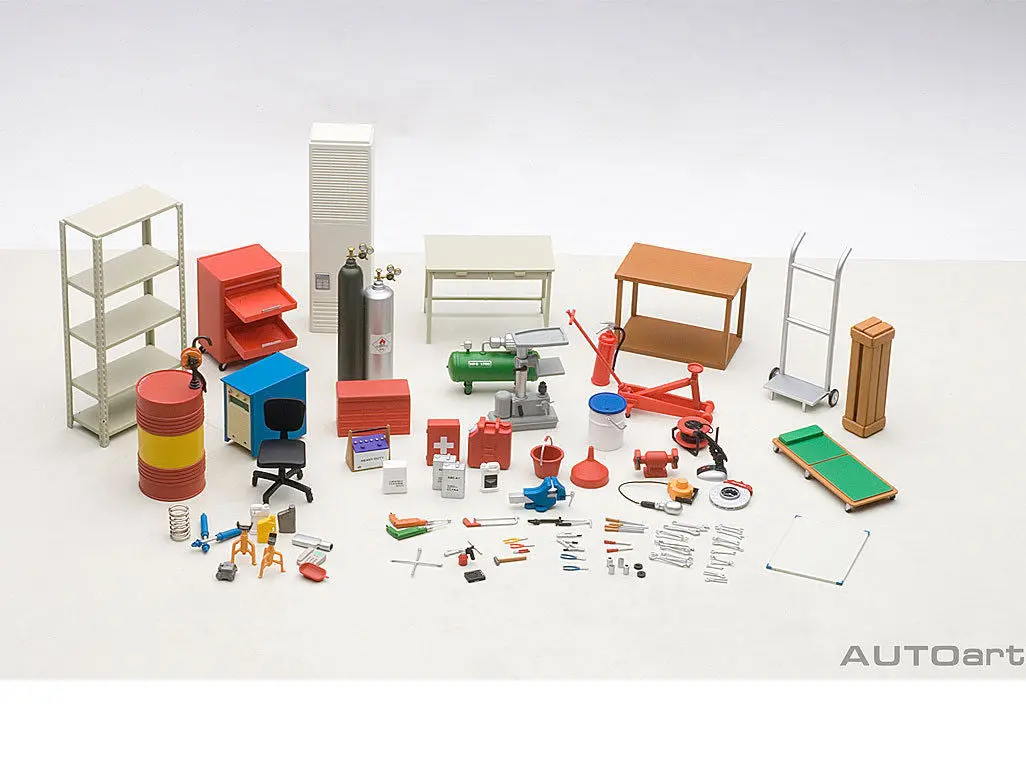 Garage Accessory Kit For 1/18 Scale Models By Autoart 1