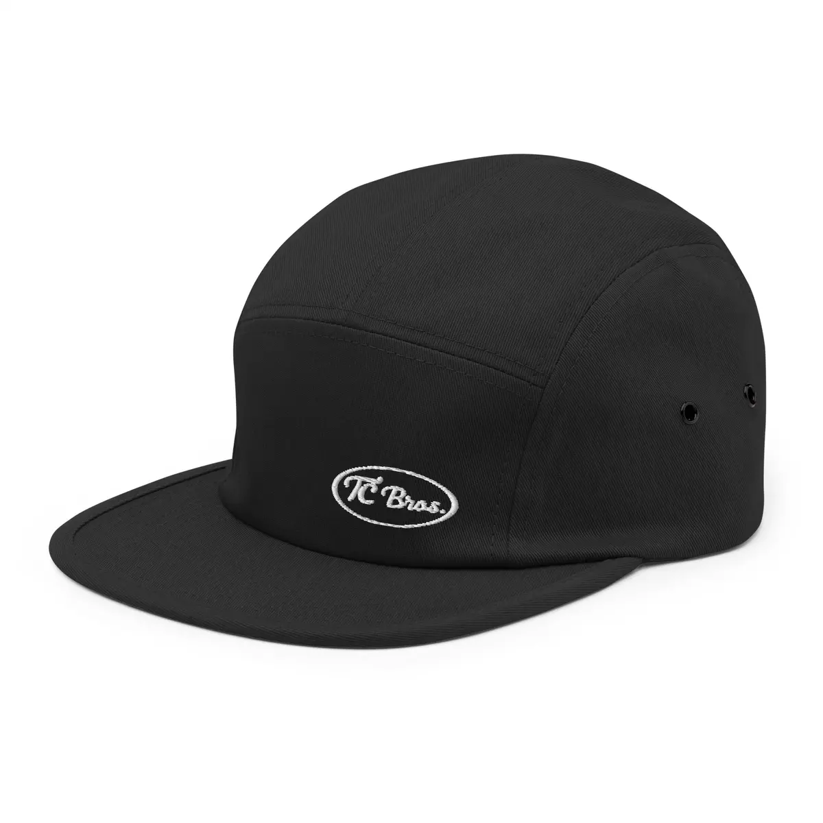 Pete Five Panel Cap - Black 1