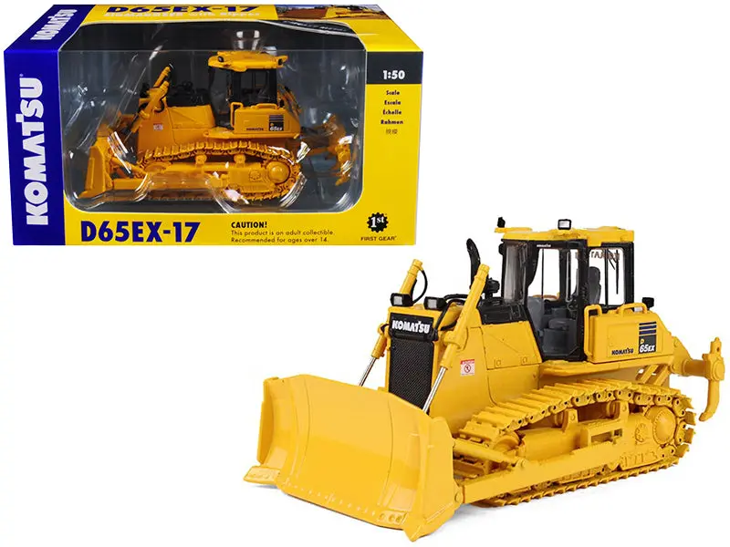Komatsu D65ex-17 Sigmadozer With Ripper 1/50 Diecast Model By First Gear 1
