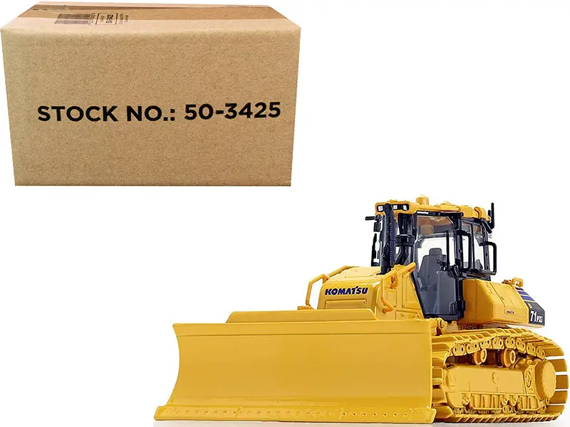 Komatsu D71pxi-24 Dozer With Drawbar 1/50 Diecast Model By First Gear 1