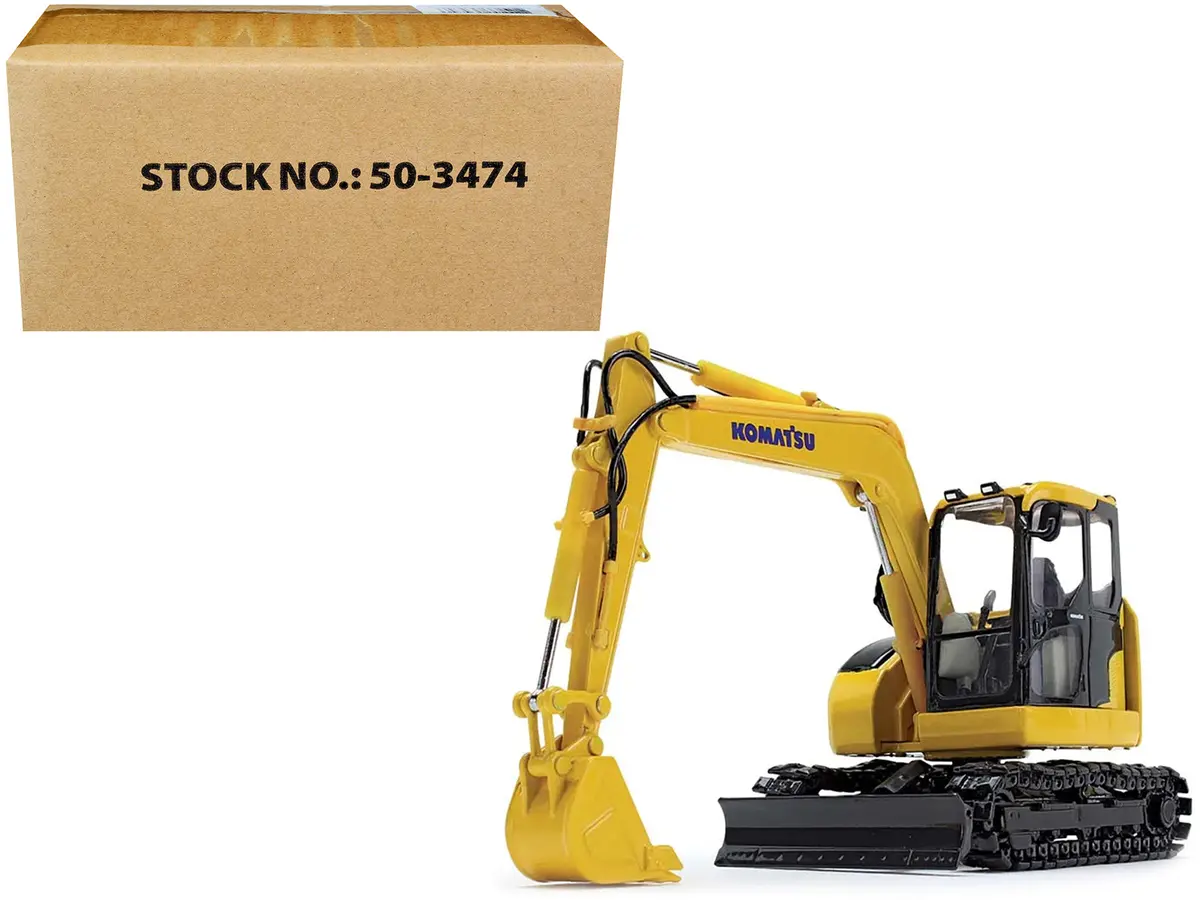 Komatsu Pc78us-11 Excavator Yellow 1/50 Diecast Model By Dcp/First Gear 1