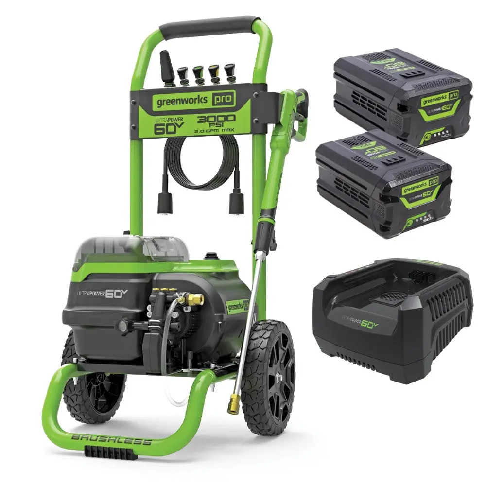 Greenworks Pwc401 60V Battery 3000Psi Dual Port Pressure Washer Kit 1