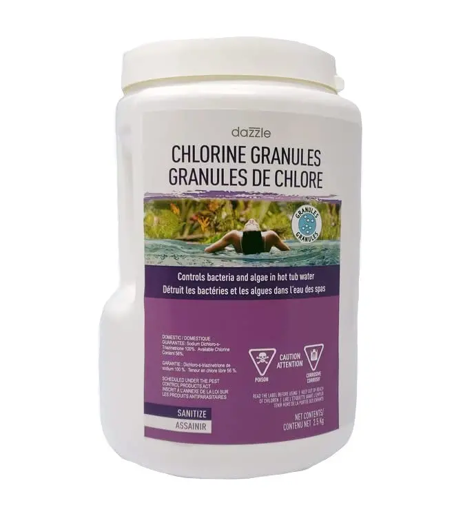 Dazzle Stabilized Chlorine Granules (2.5Kg) (P/N: Daz08302) 1