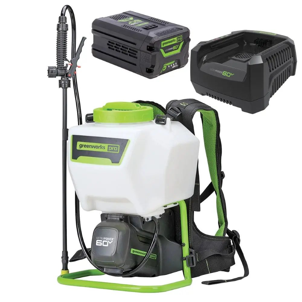 Greenworks 60V Battery Backpack Pressure Sprayer 2.0Ah Kit 1