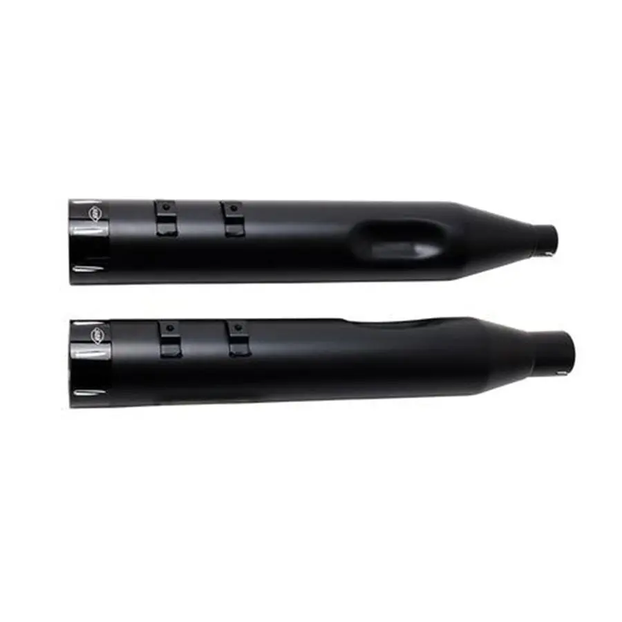 50 State Legal Mk45 Touring Muffler For M8 Touring Models - Black With Black Tracer End Cap 1