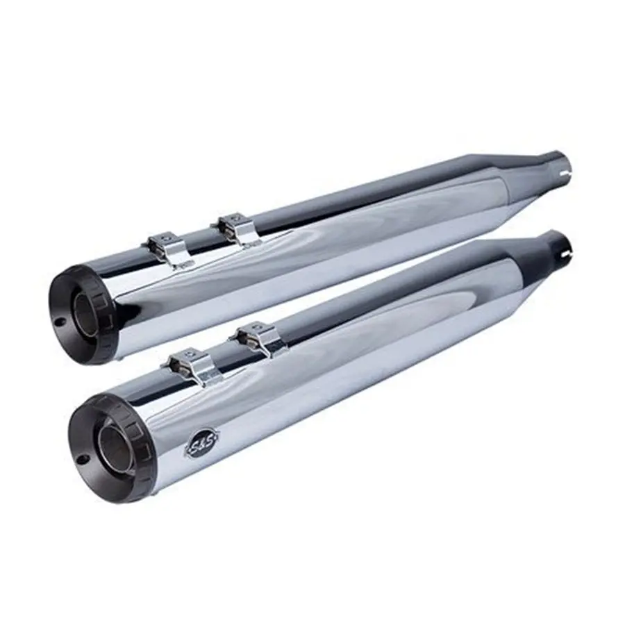 Grand National® Slip-Ons For 1995-2016 Touring Models And 2009-2022 Trike Models- Chrome 1