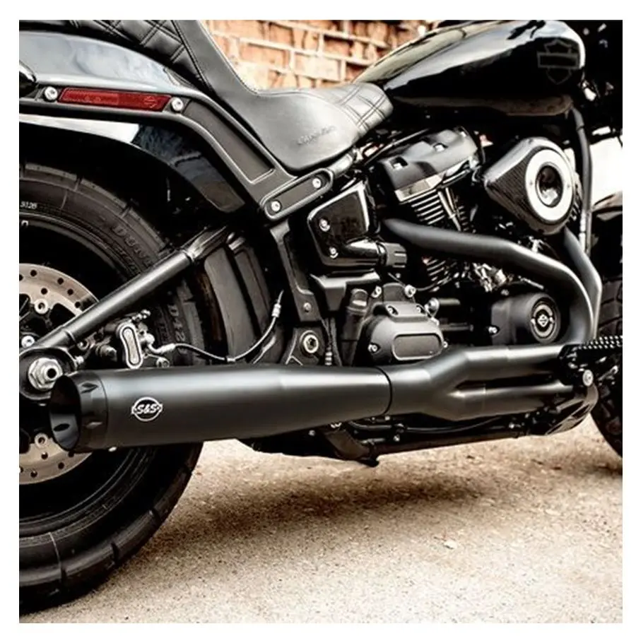 Superstreet 2-1 Exhaust For Standard Chassis M8 Softail® Models - Black 2