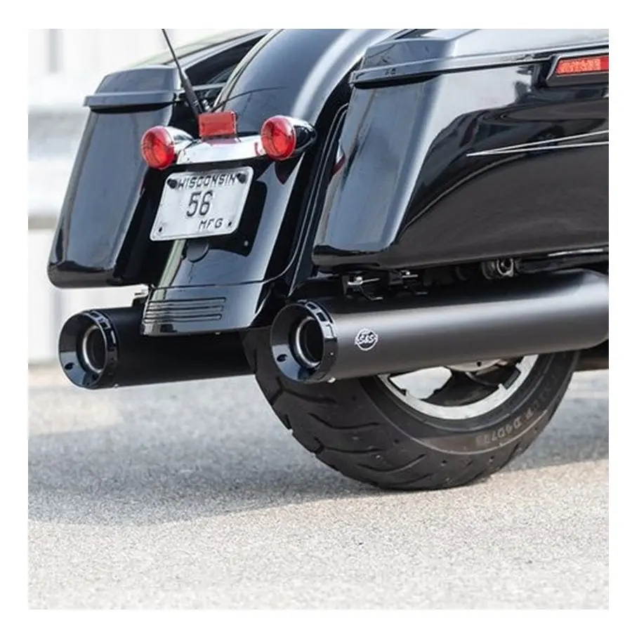 Gnx Slip-Ons For M8 Touring Models - Black 2