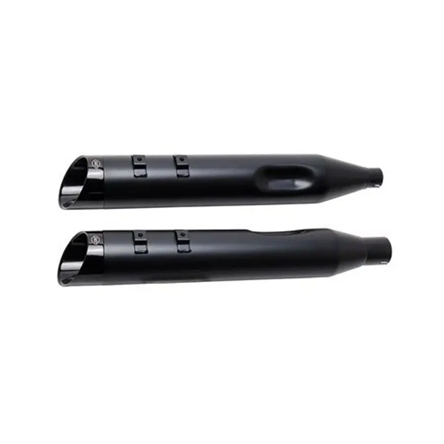 50 State Legal - Black Mk45 Muffler With Black Cutlass End Cap For M8 Touring 1