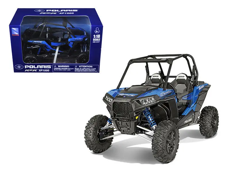 Polaris Rzr Xp 1000 Dune Buggy Woodoo Blue 1/18 Diecast Model By New Ray 1