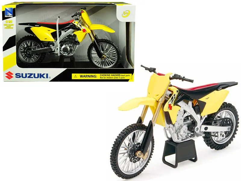Suzuki Rm-Z450 Yellow 1/12 Motorcycle Model By New Ray 1