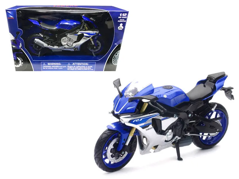 Yamaha Yzf-R1 Blue 1/12 Diecast Motorcycle Model By New Ray 1