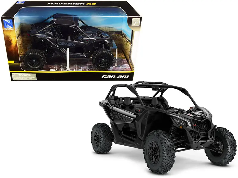 Can-Am Maverick X3 Atv Triple Black 1/18 Diecast Model By New Ray 1