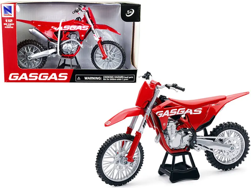 Gasgas Mc 450F Bike Motorcycle Red 1/12 Diecast Model By New Ray 1
