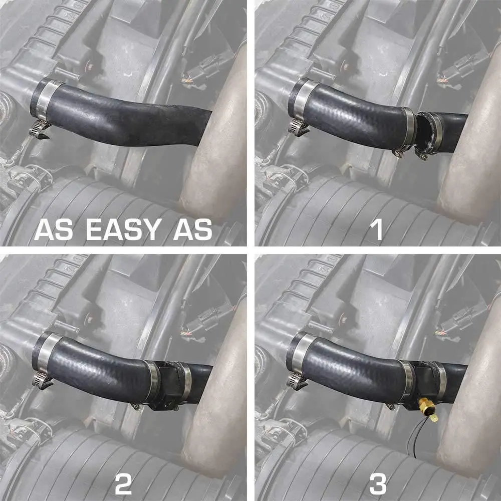 6 Inch Electric Fan Radiator Hose Adapter Grounding Temperature Switch Kit 6
