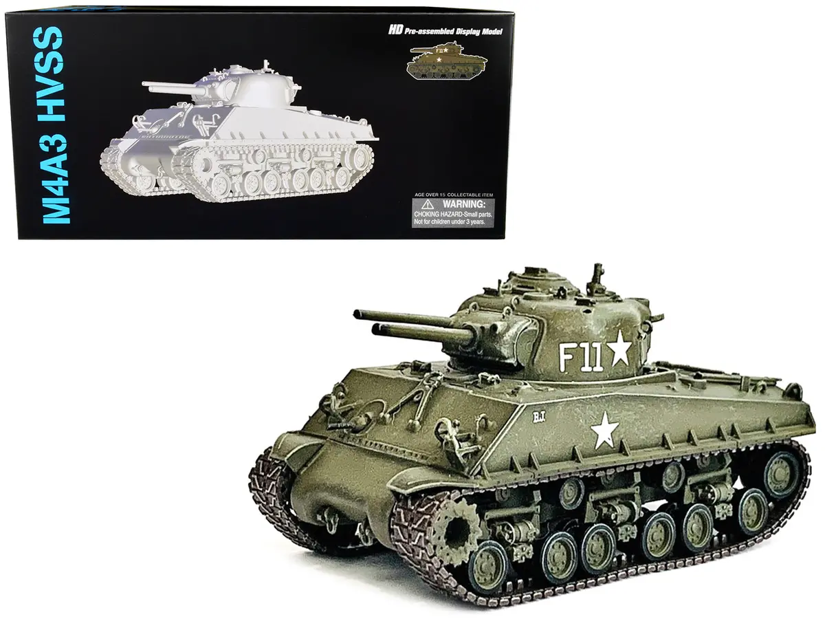 United States M4a3 Hvss Poa-Cws-H5 Flamethrower Tank Olive Drab F11 "Korea" (1951) "Neo Dragon Armor" Series 1/72 Plastic Model By Dragon Models 1