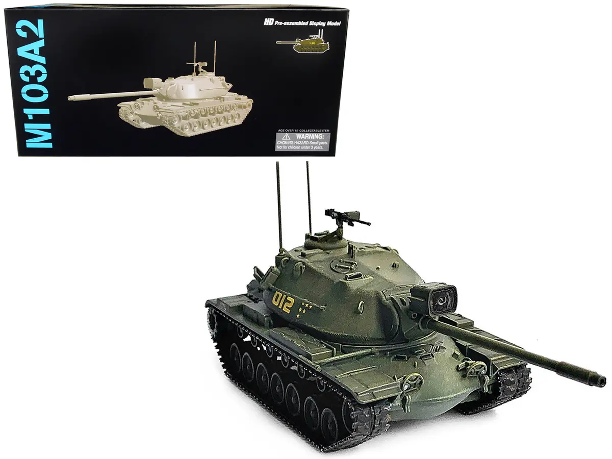 United States M103a2 Heavy Tank D12 Olive Drab "Neo Dragon Armor" Series 1/72 Plastic Model By Dragon Models 1