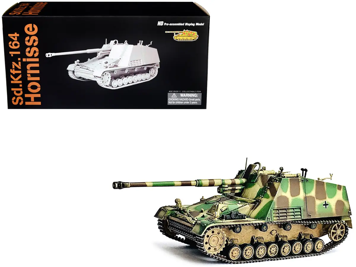 German Sd.Kfz.164 Hornisse "Nashorn" Armored Vehicle "German Army" "Neo Dragon Armor" Series 1/72 Plastic Model By Dragon Models 1