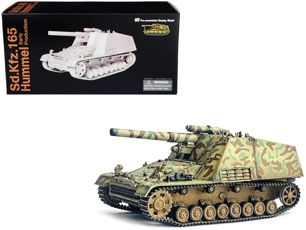 German Sd.Kfz.165 Hummel Self-Propelled Gun V1 "Early Production German Army" "Neo Dragon Armor" Series 1/72 Plastic Model By Dragon Models 1