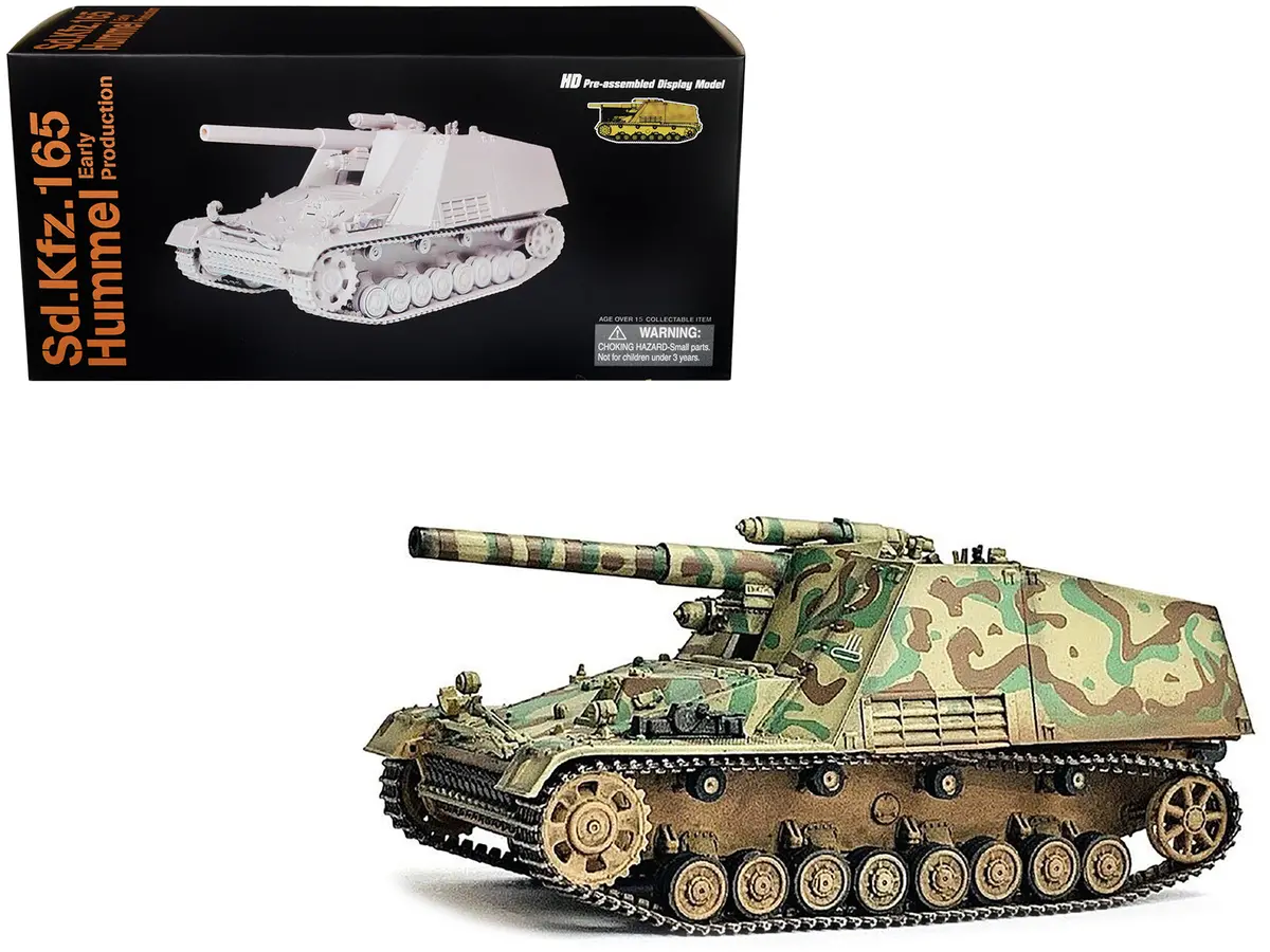 German Sd.Kfz.165 Hummel Self-Propelled Gun V2 "Early Production German Army" "Neo Dragon Armor" Series 1/72 Plastic Model By Dragon Models 1