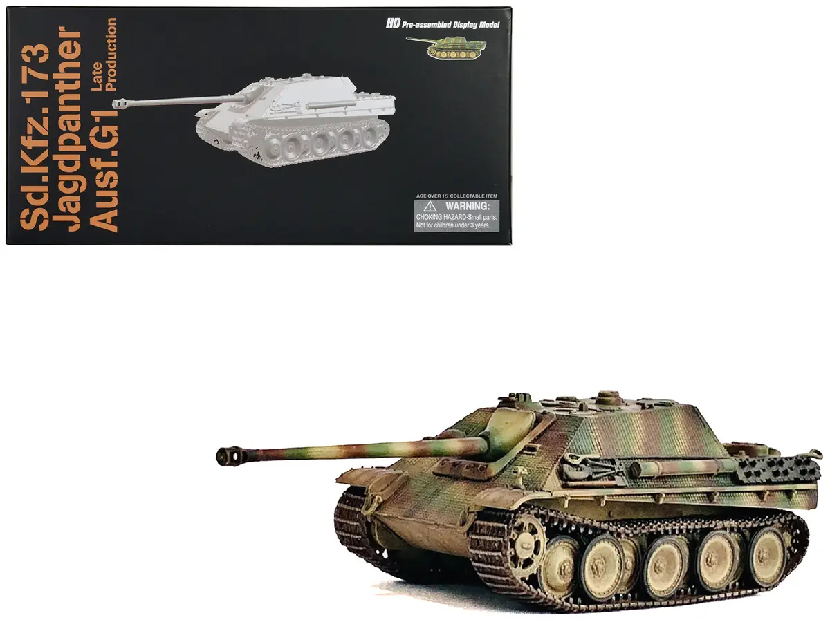 Germany Sd.Kfz.173 Jagdpanther Ausf.G1 Late Production Tank "Spz.Jg.Abt.560 Ardennes" (1944) "Neo Dragon Armor" Series 1/72 Plastic Model By Dragon Models 1