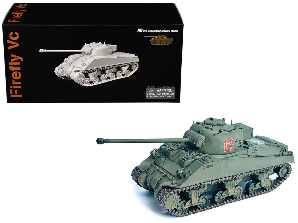 British Sherman Firefly Vc Tank #12 "3 Troop A Sqd. Northamptonshire Yeomanry France" (1944) "Neo Dragon Armor" Series 1/72 Plastic Model By Dragon Models 1