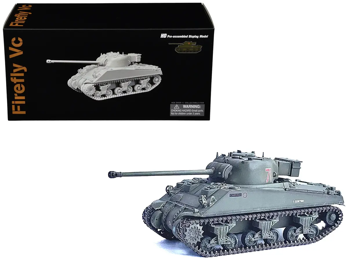 British Sherman Firefly Vc Tank #71 "13Th/18Th Royal Hussars Armoured Brigade Normandy France" (1944) "Neo Dragon Armor" Series 1/72 Plastic Model By Dragon Models 1