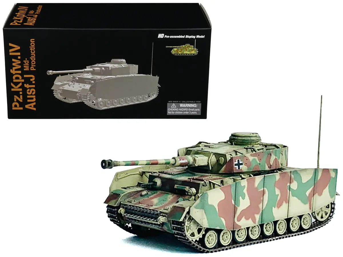 Germany Pz.Kpfw.Iv Ausf.J Mid Production Tank "Pz.Abt.115 15.Pz.Gren.Div. Champs Belgium" (1944) "Neo Dragon Armor" Series 1/72 Plastic Model By Dragon Models 1
