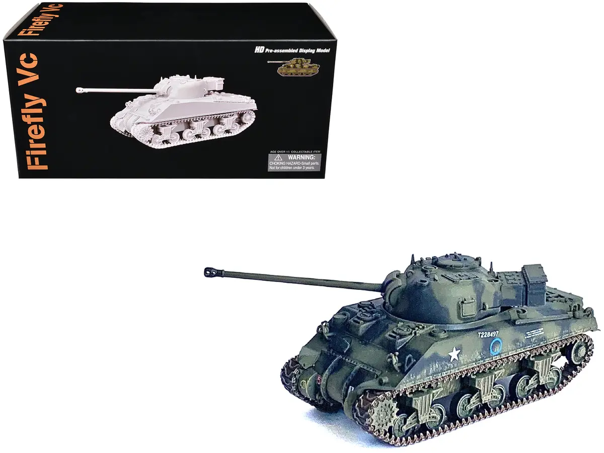 British Sherman Firefly Vc Tank "1St Armoured Division Normandy France" (1944) "Neo Dragon Armor" Series 1/72 Plastic Model By Dragon Models 1