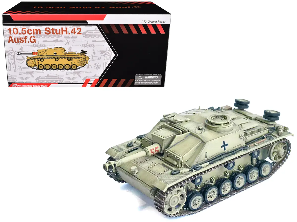 Germany 10.5Cm Stuh.42 Ausf. G Tank "Panzer Regiment Hermann Goring Italy" (1944) "Neo Dragon Armor" Series 1/72 Plastic Model By Dragon Models 1