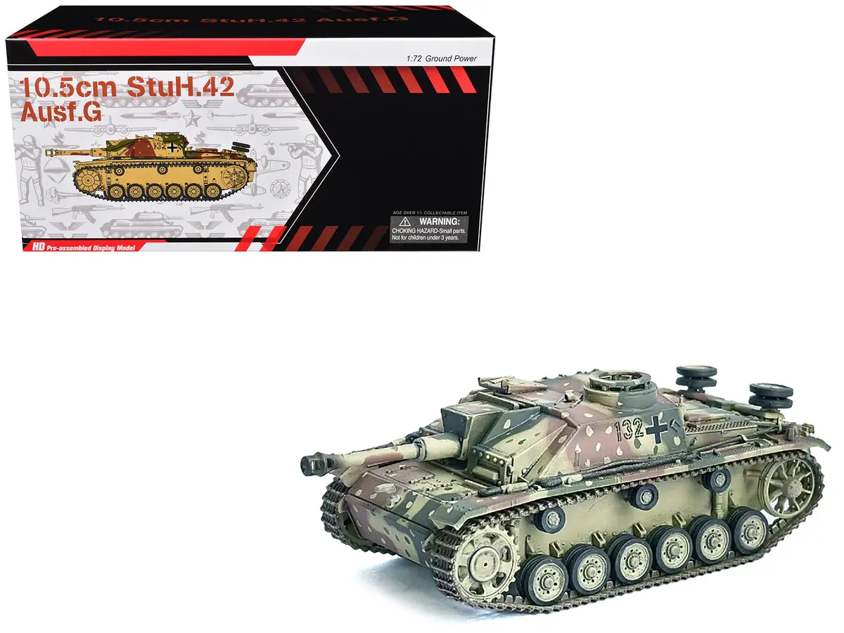 German 10.5Cm Stuh.42 Ausf. G Tank "Unidentified Unit Ardennes" (1944) "Neo Dragon Armor" Series 1/72 Plastic Model By Dragon Models 1