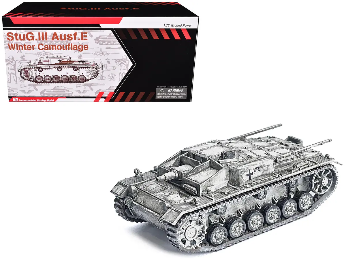 Germany Stug. Iii Ausf.E Tank Winter Camouflage "Stug.Abt. 202 Russia" (1942) "Neo Dragon Armor" Series 1/72 Plastic Model By Dragon Models 1