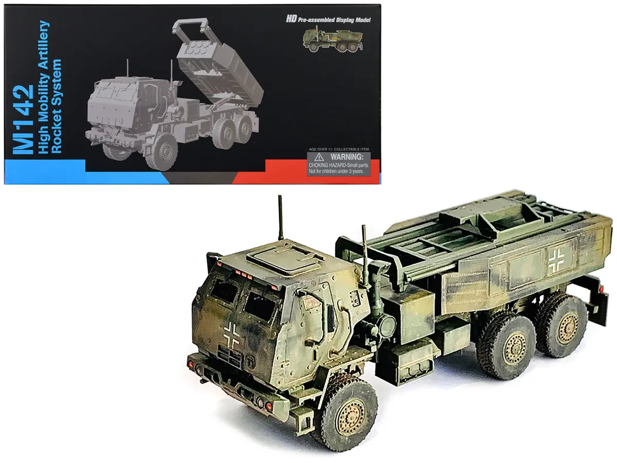 Ukraine M142 High Mobility Artillery Rocket System (Himars) Green Camouflage "Neo Dragon Armor" Series 1/72 Plastic Model By Dragon Models 1