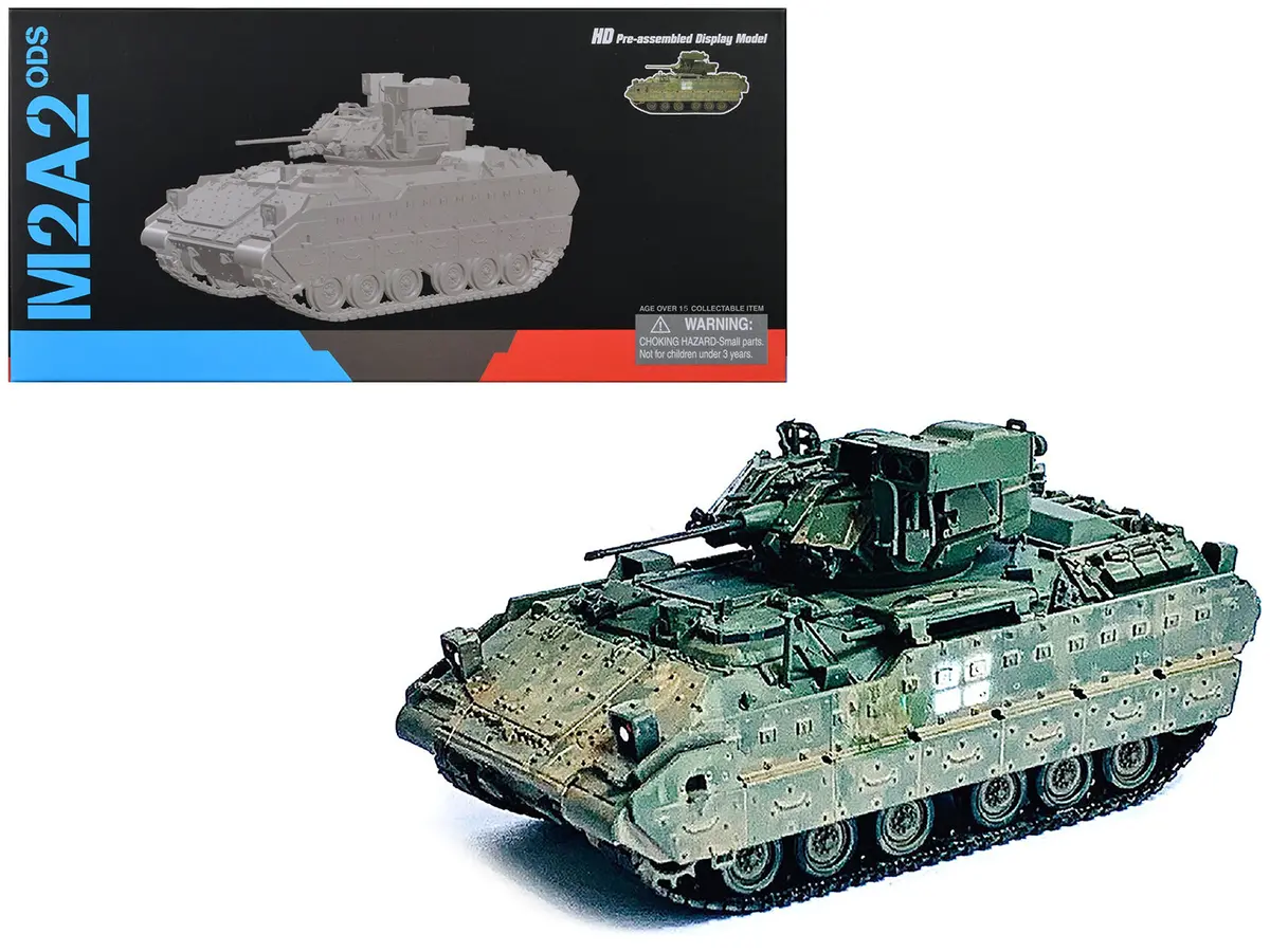 Ukraine M2a2 Ods Light Tank Green Camouflage (Weathered) "Neo Dragon Armor" Series 1/72 Plastic Model By Dragon Models 1