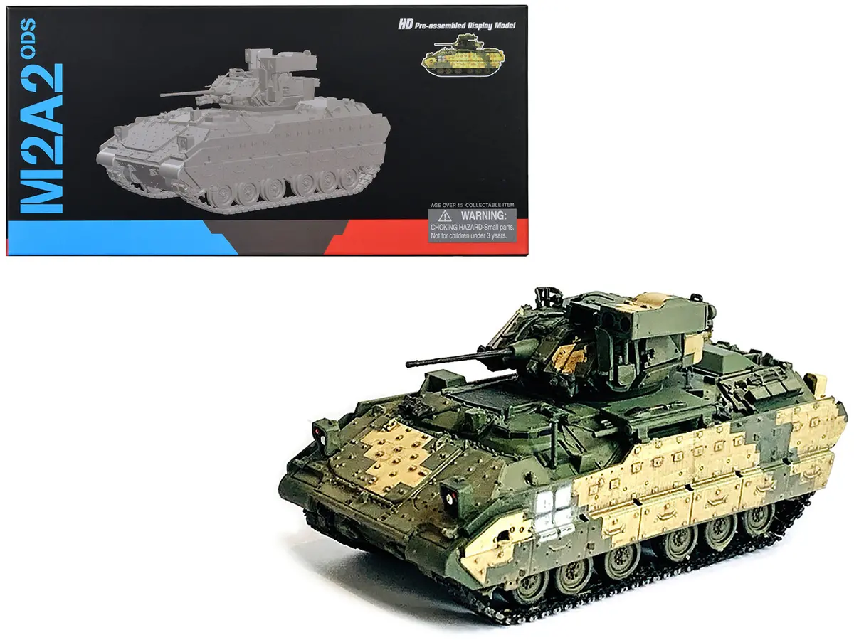 Ukraine M2a2 Ods Light Tank 3-Tone Camouflage "Neo Dragon Armor" Series 1/72 Plastic Model By Dragon Models 1