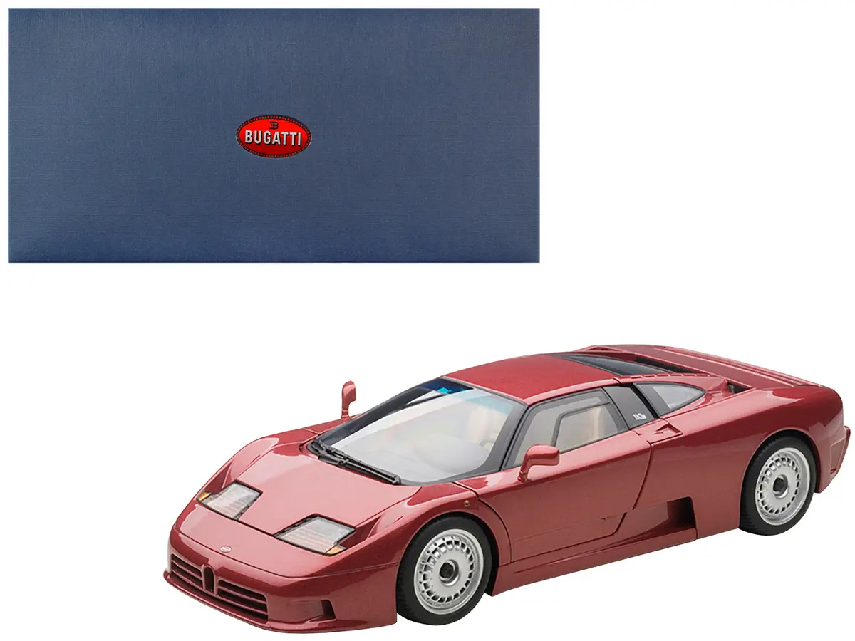 Bugatti Eb110 Gt Dark Red 1/18 Diecast Model Car By Autoart 1