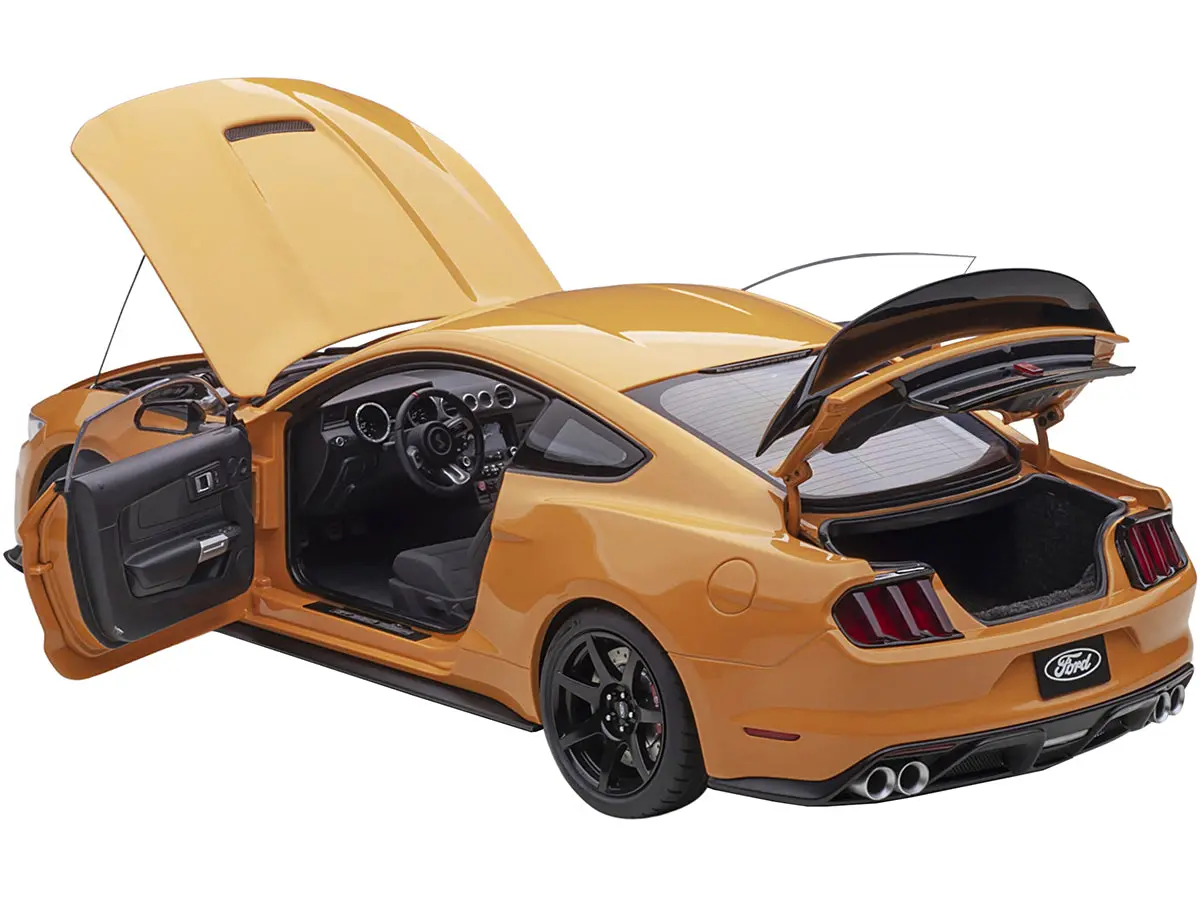 Ford Mustang Shelby Gt-350R Orange Fury Metallic 1/18 Model Car By Autoart 2