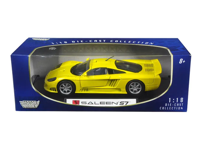 Saleen S7 Yellow 1/18 Diecast Model Car By Motormax 1