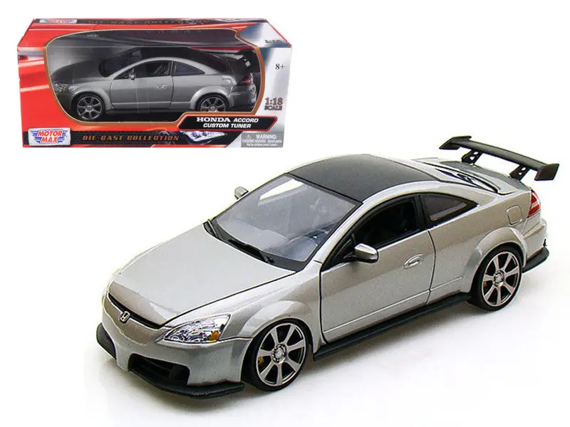 2003 Honda Accord Gray Metallic 1/18 Diecast Model Car By Motormax 1