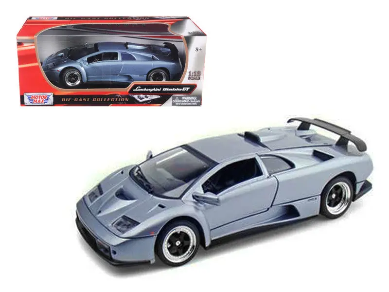 Lamborghini Diablo Gt Silver 1/18 Diecast Model Car By Motormax 1