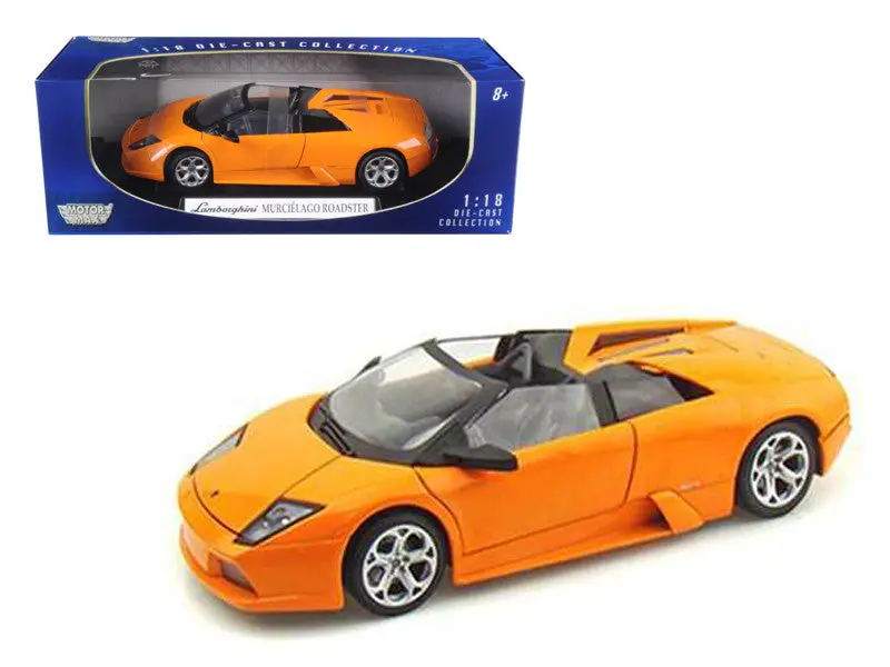 Lamborghini Murcielago Roadster Orange 1/18 Diecast Model Car By Motormax 1