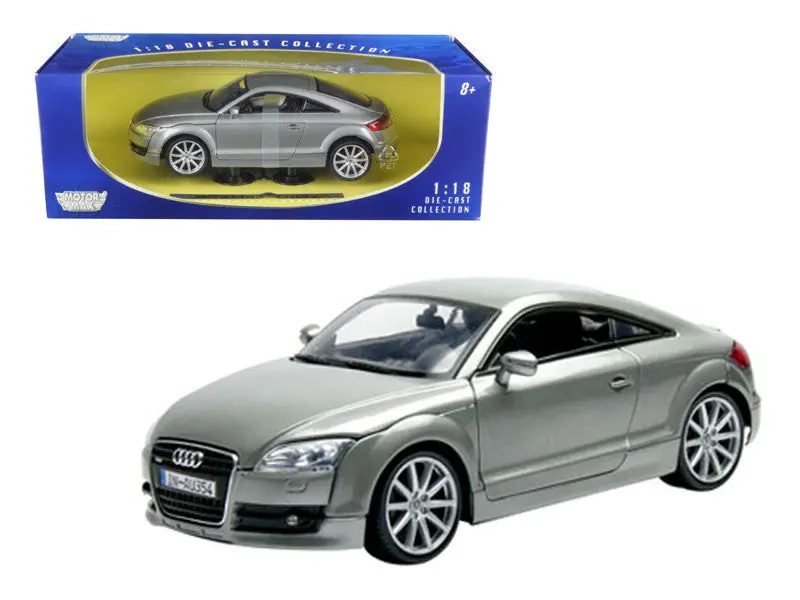 2007 Audi Tt Coupe Grey 1/18 Diecast Model Car By Motormax 1