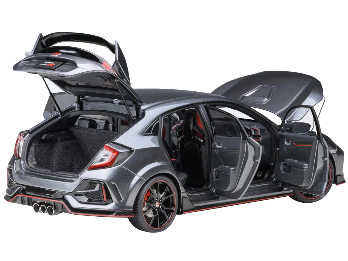 2021 Honda Civic Type R (Fk8) Rhd (Right Hand Drive) Polished Metal Gray Metallic 1/18 Model Car By Autoart 2