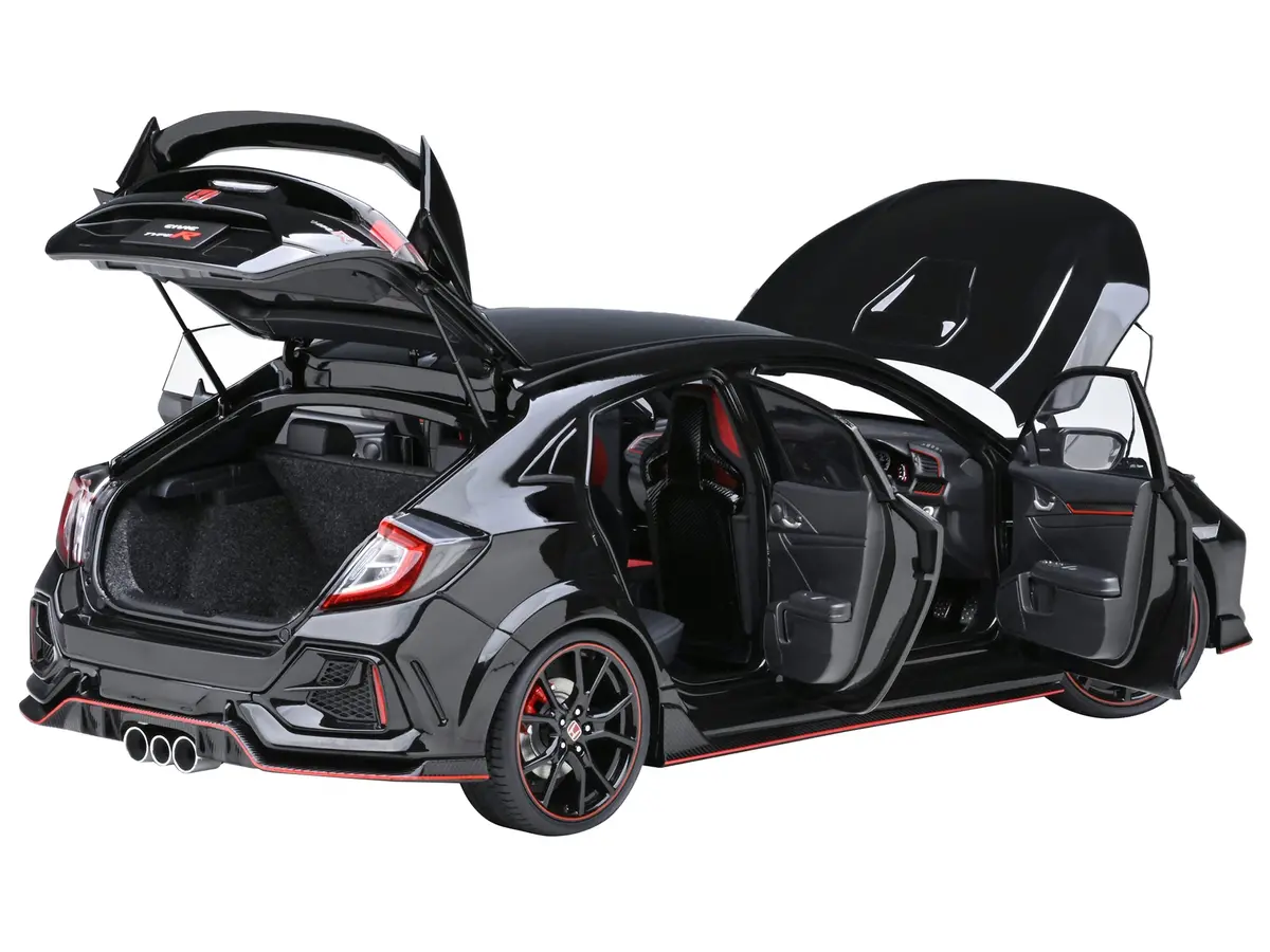 2021 Honda Civic Type R (Fk8) Rhd (Right Hand Drive) Crystal Black Pearl 1/18 Model Car By Autoart 2
