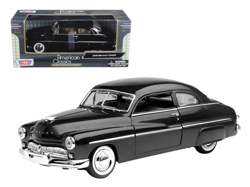 1949 Mercury Black 1/24 Diecast Model Car By Motormax 1