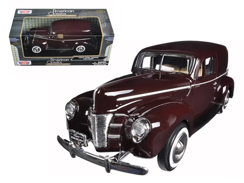 1940 Ford Sedan Delivery Brown 1/24 Diecast Model Car By Motormax 1
