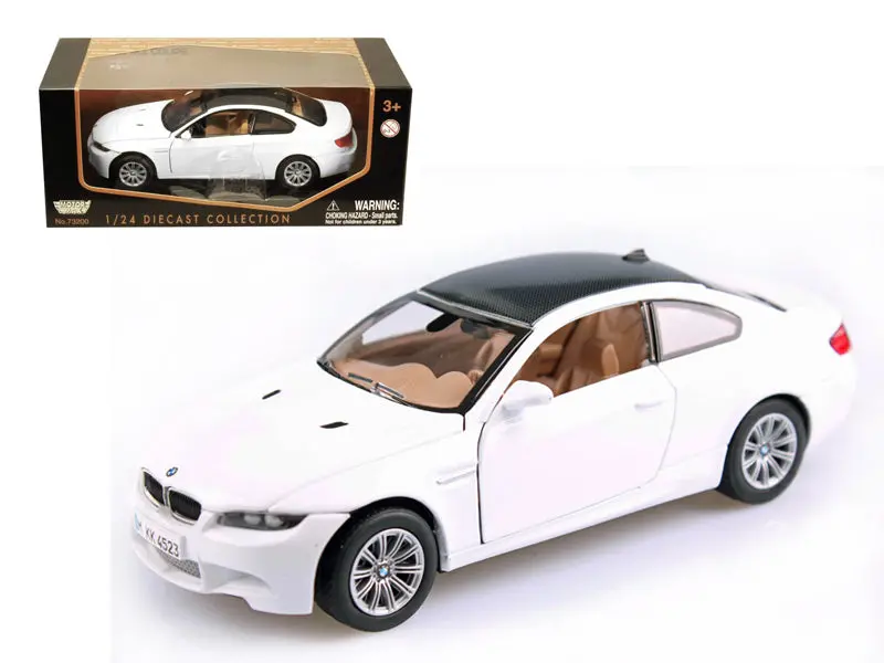 Bmw M3 E92 Coupe White 1/24 Diecast Model Car By Motormax 1